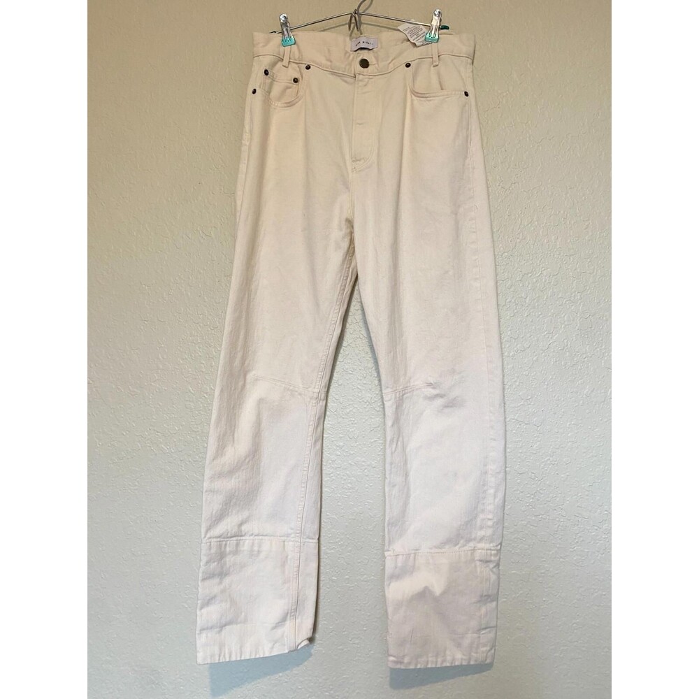 Mira Mikati off White Jeans Womens size 40 Embroidery Straight Pants